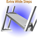 3 Step Traditional Dock or Pontoon Ladder - PontoonBoatTops.com