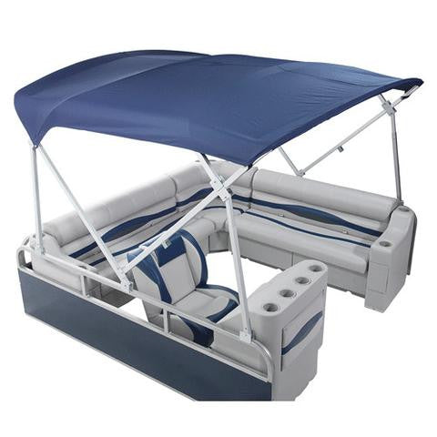 8'6"x10' Deluxe Frame & Fabric Kit - PontoonBoatTops.com